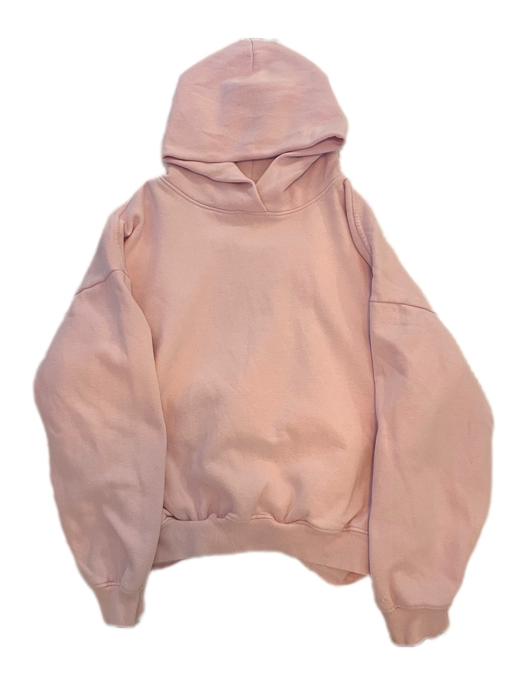 Garage Light Pink Cropped Hoodie - Picture 3 of 5